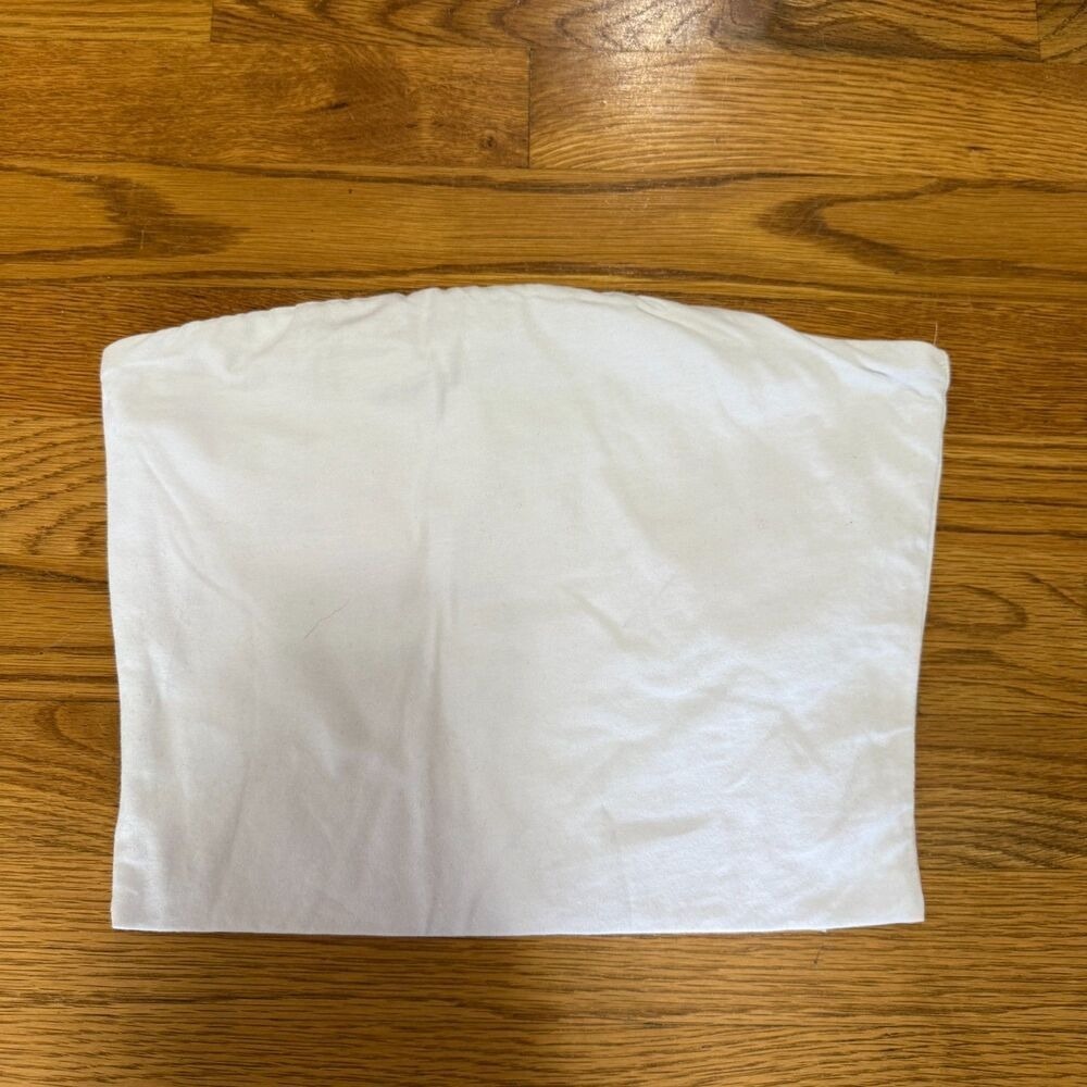 Active Basic White Tube Top Small
